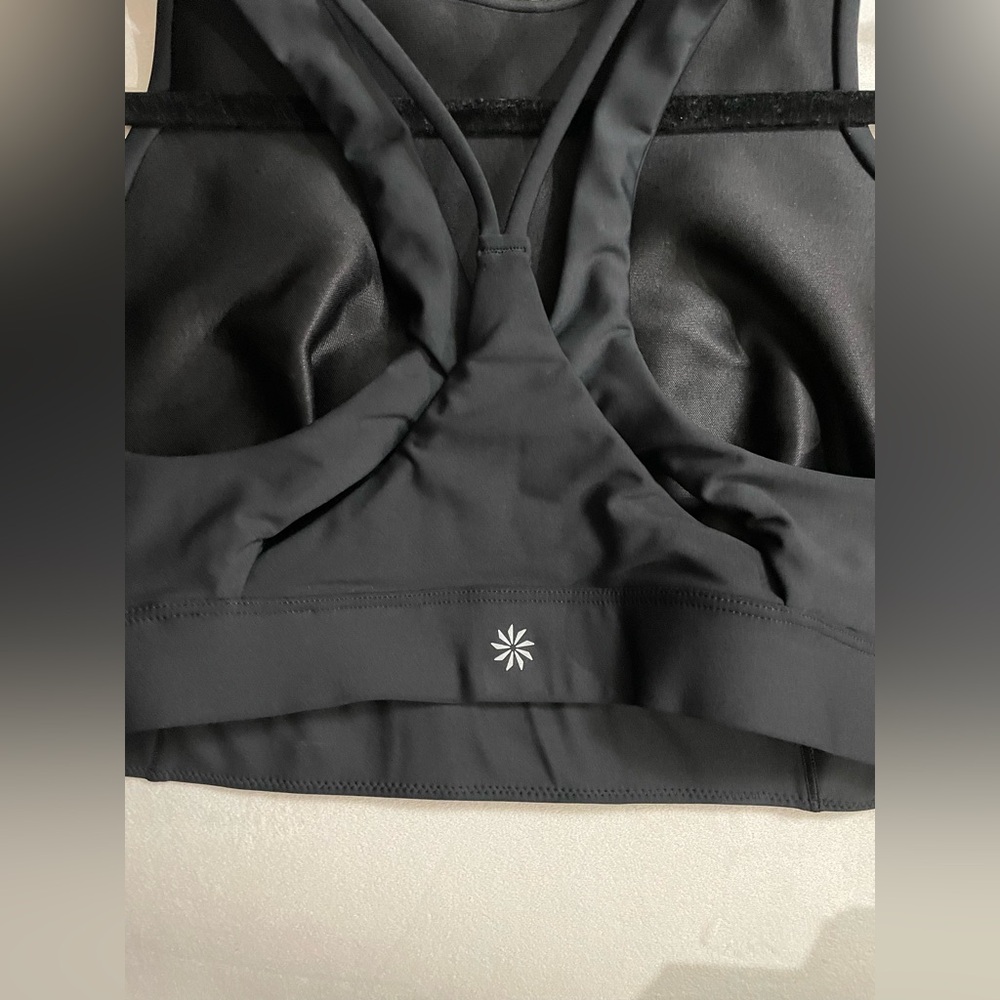 NWT Athleta Flex Space Sports Bra in Black Size M D-DD - Picture 6 of 9